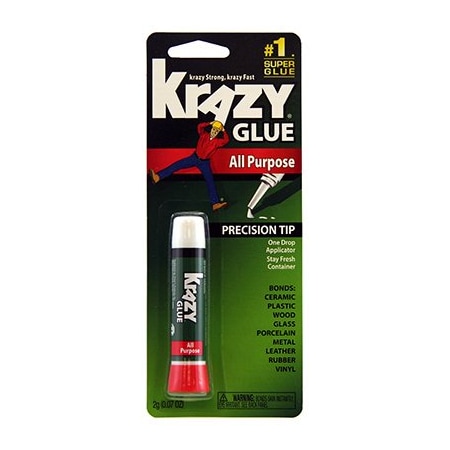 Krazy Glue Skin Guard Super Glue, Liquid, Irritating, Clear, 2 g Tube KG78548R